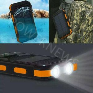    2020 Waterproof 900000mAh USB Portable Solar Charger Solar Power Bank For Phone
