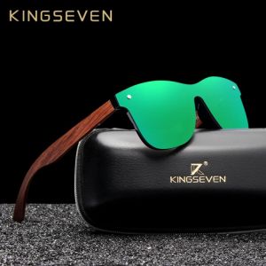 BuyBy|מוצרים מגניבים באינטרנט כללי KINGSEVEN Natural Wooden Sunglasses Men Polarized Fashion Sun Glasses Original Wood Oculos de sol masculino